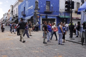 El pasado 22 de julio del año en curso ambulantes causaron destrozos en el Centro Histórico de Puebla