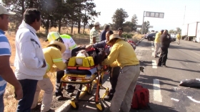 Cinco peregrinos resultaron con lesiones, fueron trasladados a Puebla  