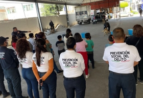 Feria de Prevención del Delito, en la colonia San José Xilotzingo
