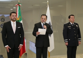 Rodríguez Almeida encabezó el cambio de mando en el Complejo Metropolitano de Seguridad C5