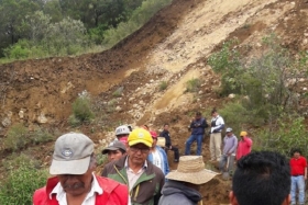 Protección Civil Estatal y Municipal realizaron las maniobras para ubicar el cuerpo del minero   