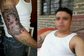 Víctor V. se caracteriza por tener un tatuaje retocado en su brazo derecho  