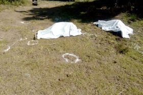 Un campesino de la zona encontró los cuerpos sin vida