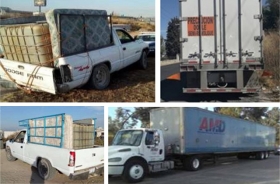 Policía Estatal recuperó ocho vehículos y dos cajas secas