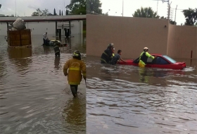 Bomberos atienden inundaciones