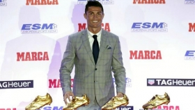 Cristiano Ronaldo, recibió su cuarta Bota de Oro.