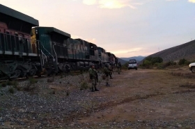 Se logró frustrar un intento de robo al tren en su paso por el municipio de Cañada Morelos