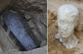 Los arqueólogos creen que la tumba está intacta.