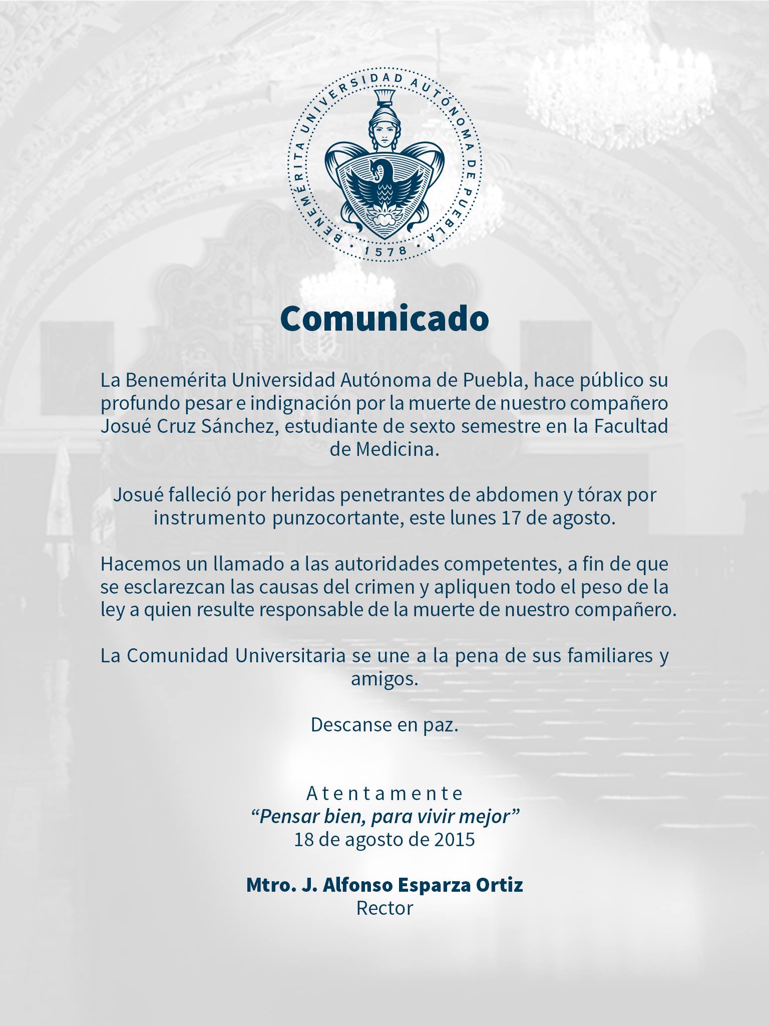 Comunicado BUAP
