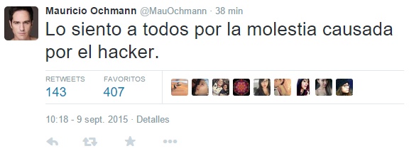 Tweet Mauricio Ochmann