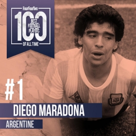 Revista inglesa pone a Maradona como el mejor