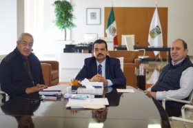 Se reunió con Joaquín Rubio Sánchez, Vocal Ejecutivo de la Junta Local del Instituto Nacional Electoral 