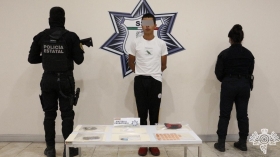 Captura Policía Estatal a presunto distribuidor de droga