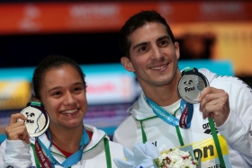 Pacheco y Del Ángel plata en clavados en Mundial de Budapest