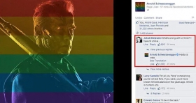 Respuesta brillantemente de Schwarzenegger a opositor de matrimonio gay