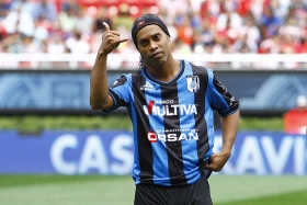 El astro brasileño Ronaldinho.