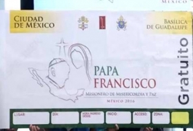 Reparten boletos para el Papa