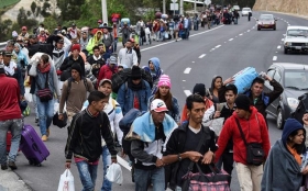 Decenas de venezolanos estaban varados en la frontera.