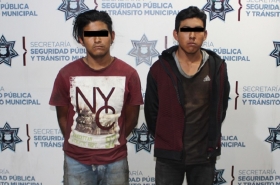 Dos sujetos fueron detenidos tras no lograr escapar  