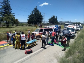 Paramédicos atendieron a los lesionados 