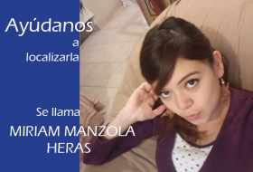 Buscan a Miriam Manzola
