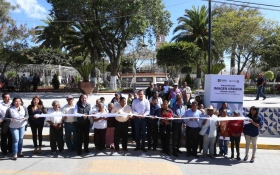 RMV realizó inauguró la rehabilitación de la imagen urbana en la cabecera municipal