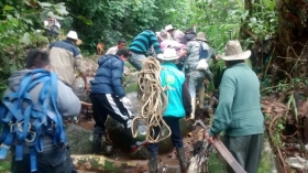 Se desconoce información de la causa de su muerte, pobladores rescataron el cuerpo