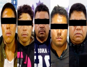 Cinco huachicoleros detenidos