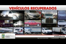 Continúan la lucha contra el robo de unidades en Puebla