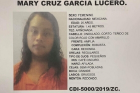 Mary Cruz García Lucero, de 25 años de edad