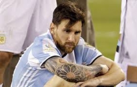 Messi después de fallar el penal ante Chile