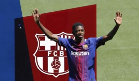 Barcelona presentó a Dembélé