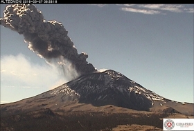 Activo el Popocatépetl durante el fin de semana