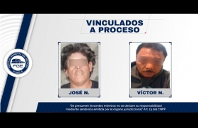 Víctor N. y José N. como presuntos responsables del homicidio de dos personas