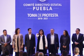 Genoveva Huerta y Salvador Escobedo rindieron protesta para el periodo 2018-2021