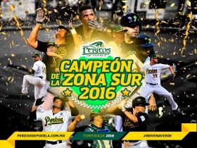 Pericos campeones de la Zona Sur, van por la Serie del Rey