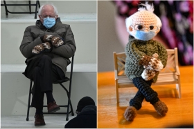 Muñeco inspirado en Bernie Sanders recauda más de $40,000 para ONG