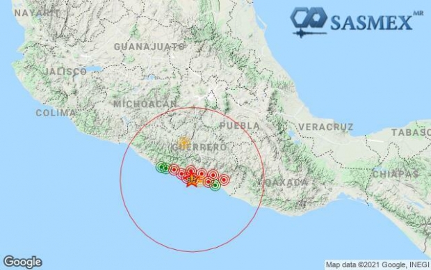 Sismo de 6.9 con epicentro en #Guerrero sacude a #Puebla