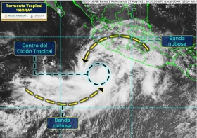 Tormenta tropical #Nora se convertirá en huracán el sábado