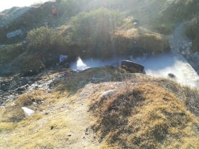 Así la barranca donde se originó la fuga  