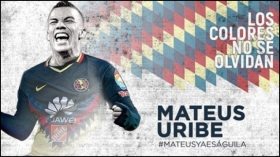 América confirma al colombiano Mateus Uribe