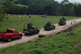 Ejército resguardó la zona 