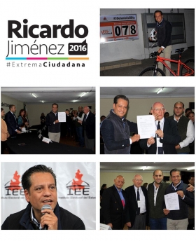 Ricardo Jiménez se registró para sumarse a la contienda electoral