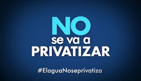 “En Puebla el agua es de todos, para todos y no se va a privatizar. ¡Aguas!, no te dejes engañar