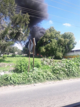 La mañana de este sábado pobladores de San Miguel Zacaola fueron sorprendidos por el incendio  
