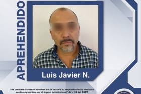 La Fiscalía General del Estado detuvo en la Ciudad de México a Luis Javier &quot;N&quot;
