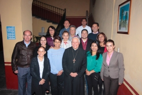 Se reunieron con el Arzobispo de Puebla Víctor Sánchez Espinosa 