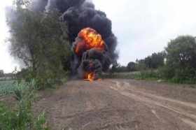 Bomberos de municipios cercanos atendieron la contingencia