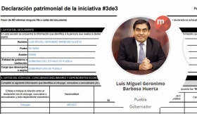 Se detallan las propiedades del candidato y su esposa 