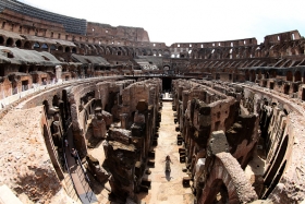 Roma abre al público los pasillos subterráneos del Coliseo por primera vez en la historia